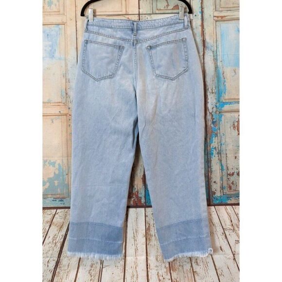 Pookie Loves Sebastian Womens Size 11/30 Blue Light Wash Denim Straight Jeans - Picture 5 of 9